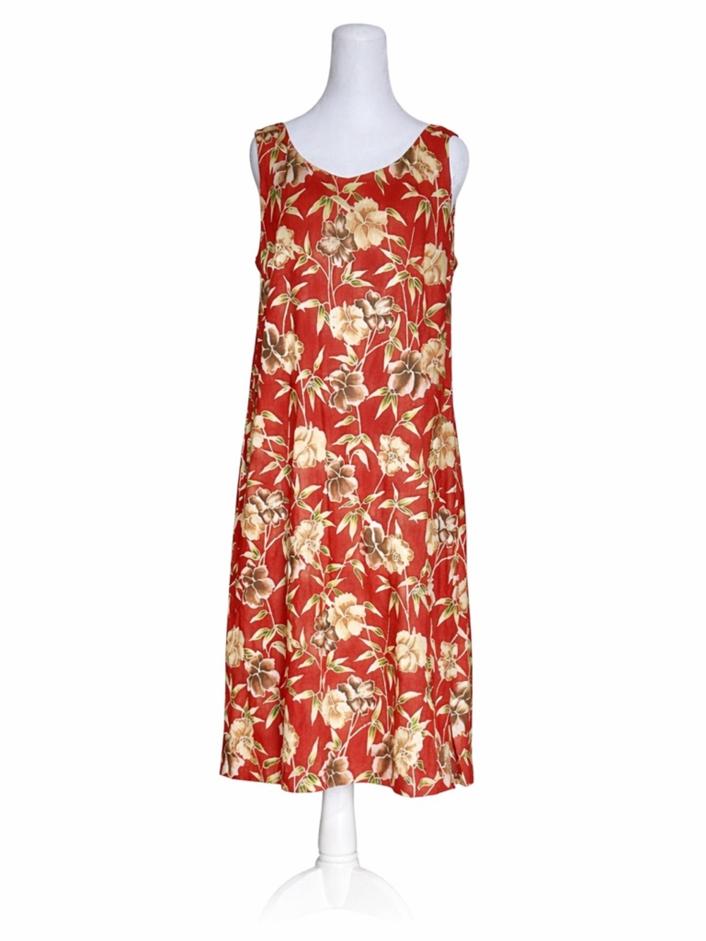 Tori Richard Honolulu‎ Hawaii Size 10 Vintage Hawaiian Print Dress Sleeveless